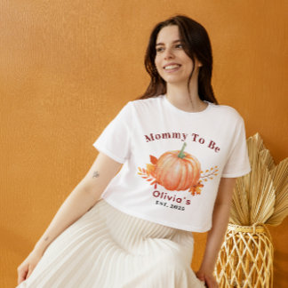 Camiseta Uma Pequena Abóbora Está a Caminho das Mamães