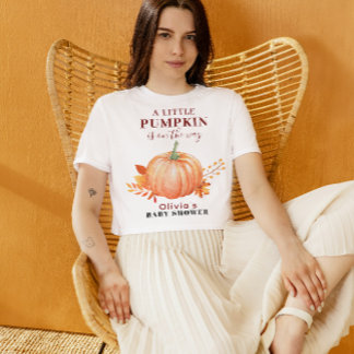 Camiseta Uma Pequena Abóbora Está no Caminho do Chá de fral