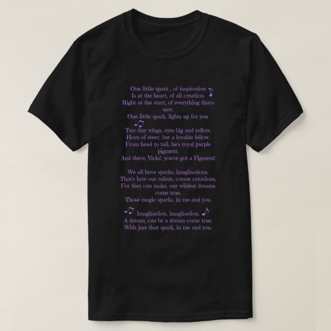 Camiseta Uma Pequena Letra Spark (Frente do Design)