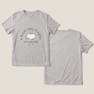 Camiseta Uma Pequena Pumpkin Doce Está A Caminho da Mamãe