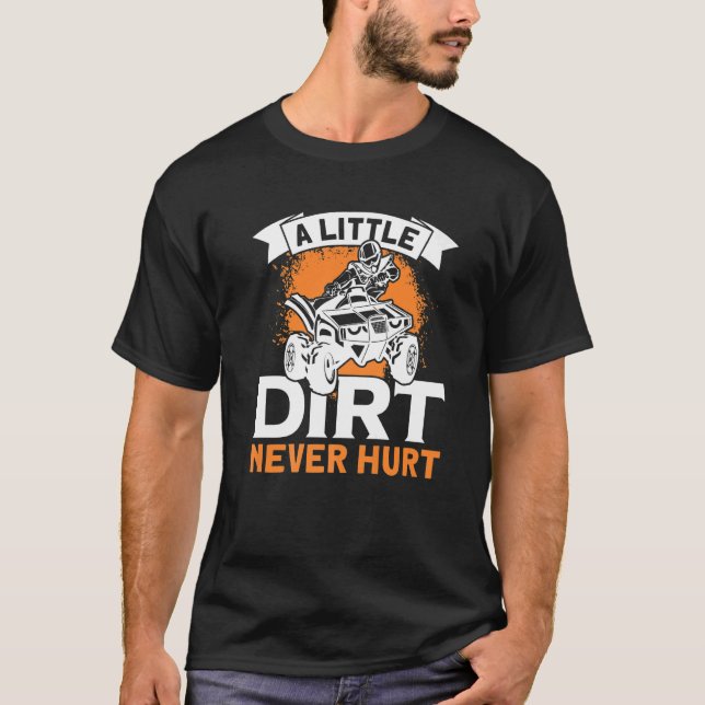 Camiseta Uma pequena saia nunca machucou ATV Quad 4 Wheeler (Frente)