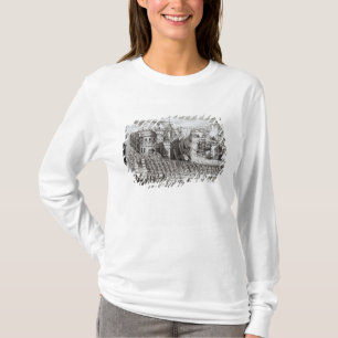 Camiseta Uma perspectiva da cidade e do porto