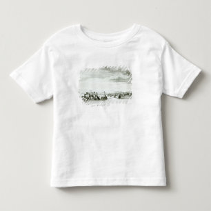 Camiseta Uma perspectiva do castelo de Moro e da cidade de