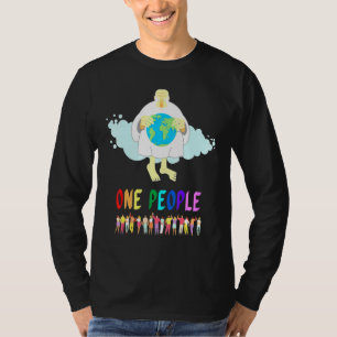 Camiseta Uma pessoas sob a fé de Deus.