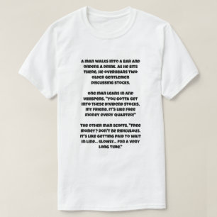 Camiseta Uma piada AI sobre ações de divisão