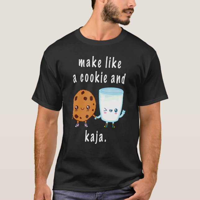 Camiseta Uma Piada de Língua Coreana Cuta Faz Como Um Bisco (Frente)