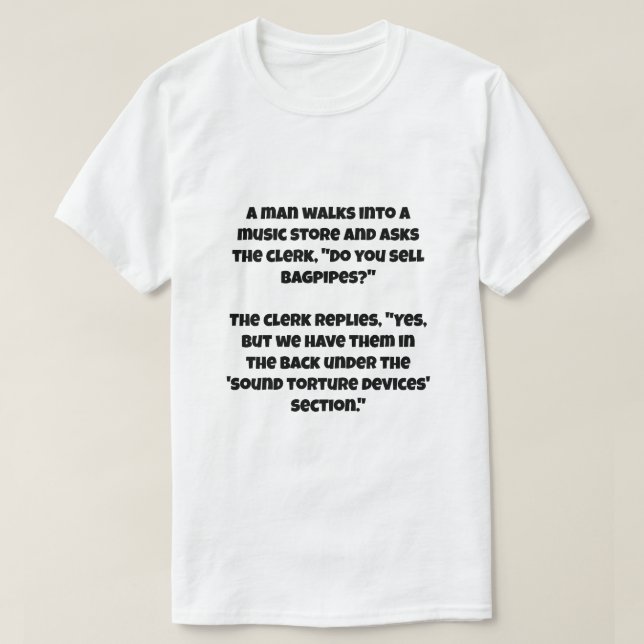 Camiseta Uma piada IA sobre bagageiras (Frente do Design)