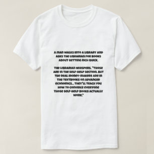 Camiseta Uma piada IA sobre o capitalismo enriquecendo rapi