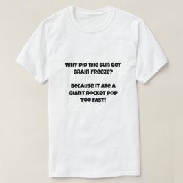 Camiseta Uma piada IA sobre o sorvete de comer sol