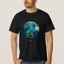 Uma pintura da terra no espaço