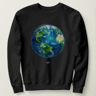 Camiseta Uma pintura da terra no espaço