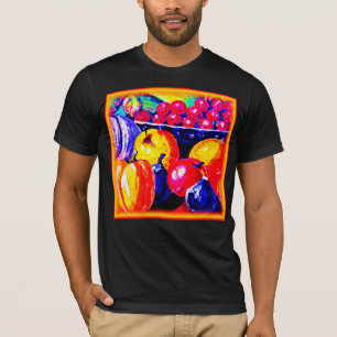 Camiseta Uma Pintura De Óleo De Fruta Incrível. Comprar Ago