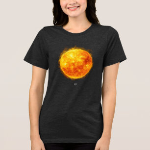 Camiseta Uma pintura do sol no espaço