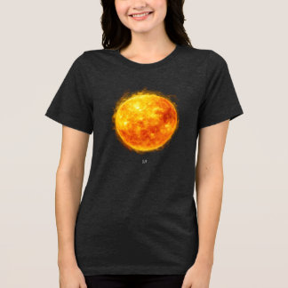 Camiseta Uma pintura do sol no espaço