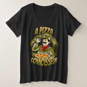 Camiseta Uma Pizza Connoisseur, Elegante e legal