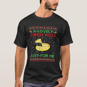 Camiseta Uma Pizza De Queijo Sozinha Engraçada Casa De Kevi