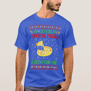 Camiseta Uma Pizza De Queijo Sozinha Engraçada Kevin Christ