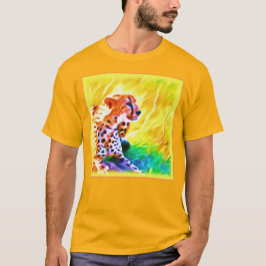 Camiseta Uma poderosa Pintura De Animais Cheetah. Compre ag