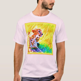 Camiseta Uma poderosa Pintura De Animais Cheetah. Compre ag