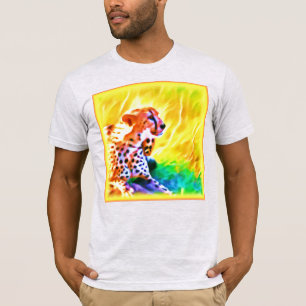 Camiseta Uma poderosa Pintura De Animais Cheetah. Compre ag