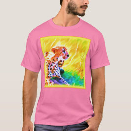 Camiseta Uma poderosa Pintura De Animais Cheetah. Compre ag