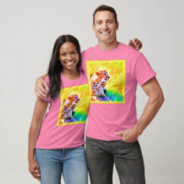 Camiseta Uma poderosa Pintura De Animais Cheetah. Compre ag