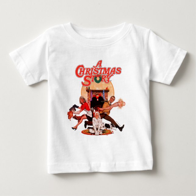 Camiseta Uma Poster de Arte da História de Natal (Frente)