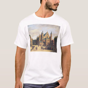 Camiseta Uma praça da cidade em Haarlem