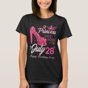 Camiseta Uma princesa foi Nascer no dia 28 de julho de 28