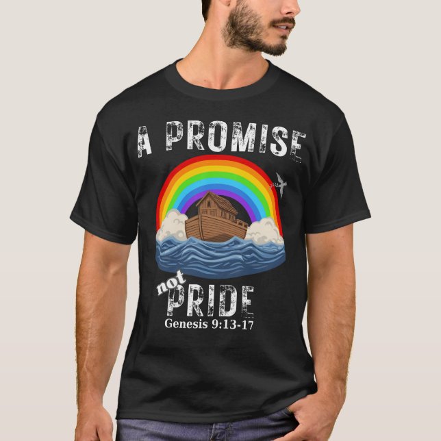Camiseta Uma Promessa, Não Orgulho, Pacto Cristão-Bíblico (Frente)