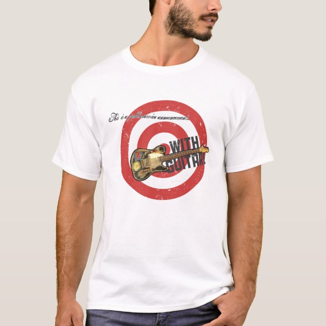 Camiseta Uma PSA… com guitarra! (Frente)
