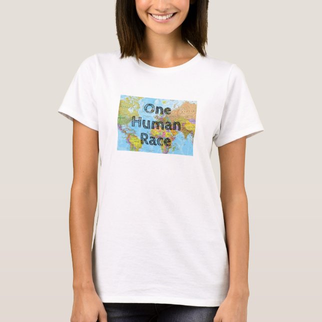Camiseta Uma Raça Humana (Frente)