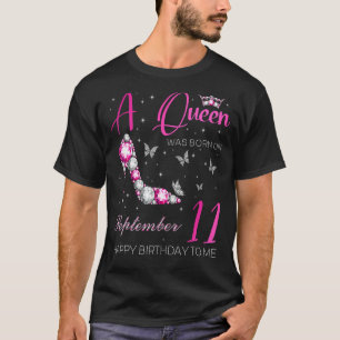 Camiseta Uma Rainha Foi Nascer Em 11 De Setembro 11 B