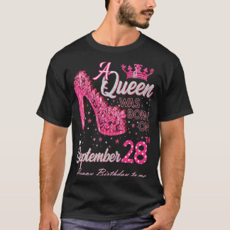 Camiseta Uma Rainha foi Nascer em 28 de setembro