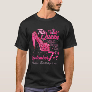 Camiseta Uma Rainha Foi Nascer Em Altos Saltos De 7 De Sete
