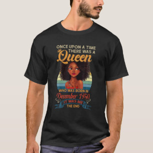 Camiseta Uma Rainha foi Nascer em dezembro de 1950 Presente