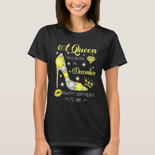 Camiseta Uma Rainha Foi Nascer Em Dezembro De Calçados De D