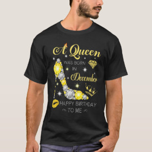 Camiseta Uma Rainha Foi Nascer Em Dezembro De Calçados De D
