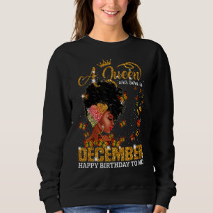 Camiseta Uma Rainha Foi Nascer Em Dezembro Feliz Aniversári