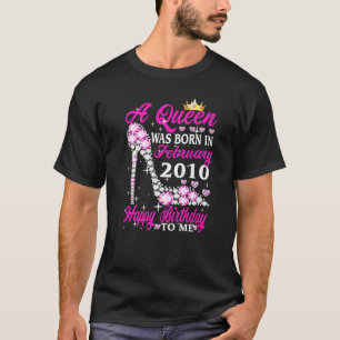 Camiseta Uma Rainha Foi Nascer Em Fevereiro De 2010 13 Aniv