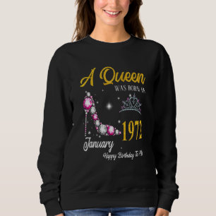 Camiseta Uma Rainha Foi Nascer Em Janeiro De 1972, Salto Al