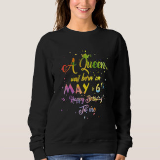 Camiseta Uma Rainha Foi Nascer Em Maio, 6 Aniversário