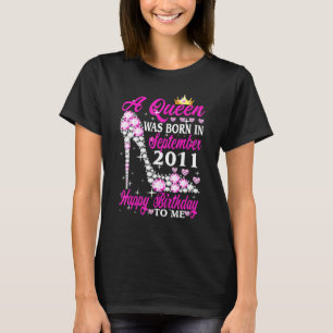 Camiseta Uma Rainha Foi Nascer Em Setembro De 2011 11 Anive