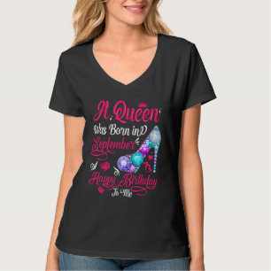 Camiseta Uma Rainha Foi Nascer No Aniversário De Setembro P