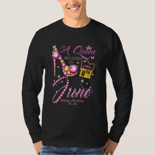 Camiseta Uma Rainha Foi Nascer No Feliz Aniversário De 11 D