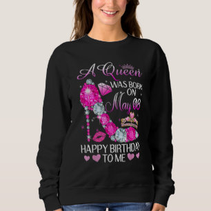Camiseta Uma Rainha Foi Nascer No Feliz Aniversário De 8 De