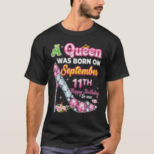 Camiseta Uma Rainha Foi Nascer No Parabéns 11 de 11 De Sete