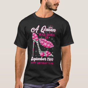 Camiseta Uma Rainha Nascer em setembro de 1984 38ª Nascida