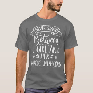 Camiseta Uma Rapariga E Sua Pembroke Galsh Corgi Cachorro M