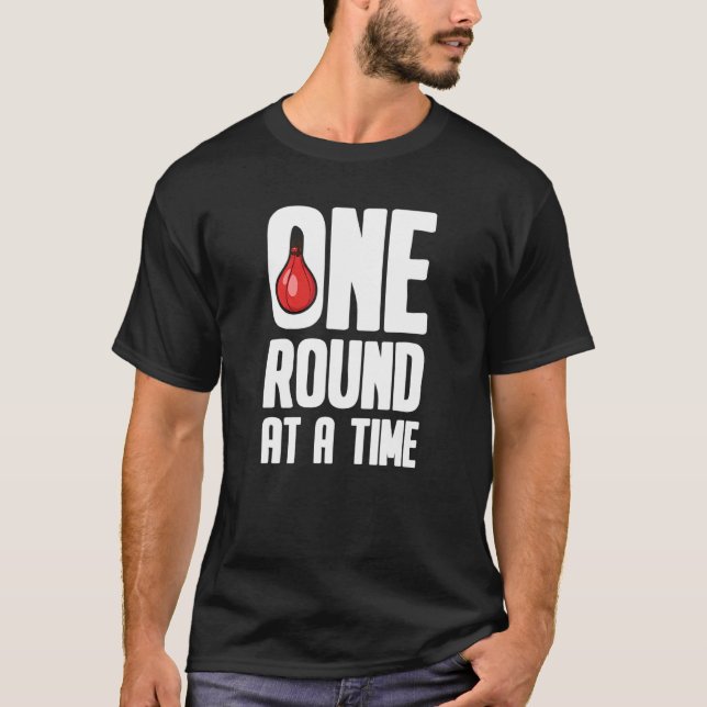 Camiseta Uma Ronda De Cada Vez Boxando Luvas Boxer (Frente)
